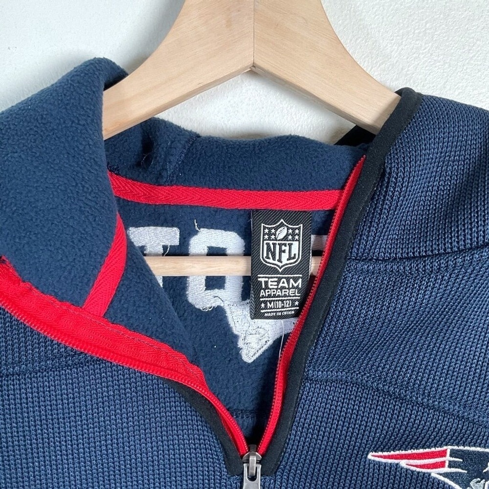 Ultra Game NFL Boys Fleece Quarter-Zip Hoodie Size Medium (10/12) NWT - Picture 2 of 8